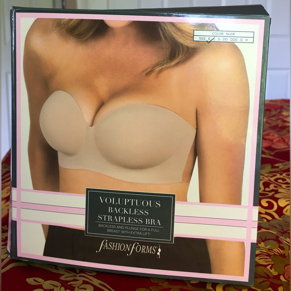 NWT nude backless bra size B